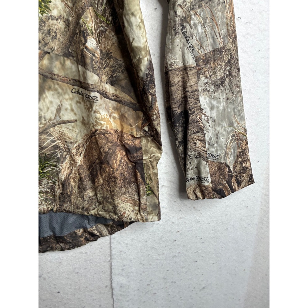 Cabelas Instinct Zonz Backcountry Camo Jacket Mens Large 4MOST DRY-PLUS M22JK175 - Picture 3 of 13